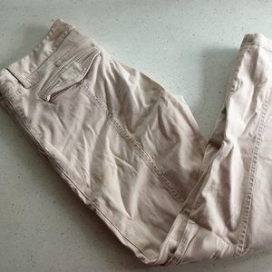 LOFT Marissa Crop Pants in Cream Size 6